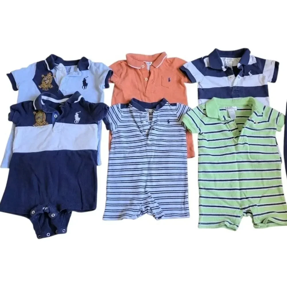Ralph Lauren Baby Clothing Bundle 32 Pc Polo Bear Sleepers Dresses Hats Lot